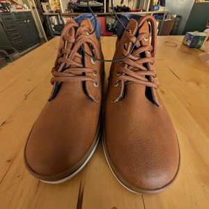 Nautica Boy's Tan Chukka Boots Size 2